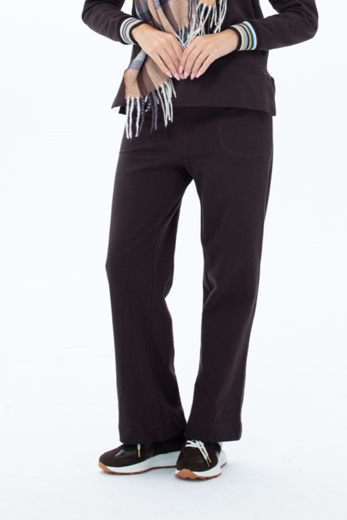 Nina Wide Leg Pants - Chocolate