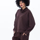 Audrey Cowl Neck Top - Chocolate