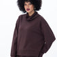Audrey Cowl Neck Top - Chocolate