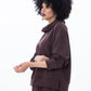 Audrey Cowl Neck Top - Chocolate