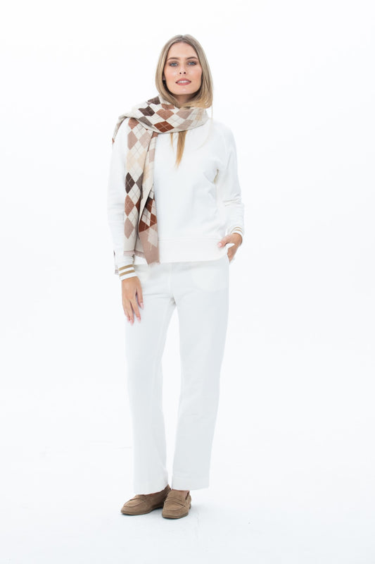 Nina Wide Leg Pants - Creme