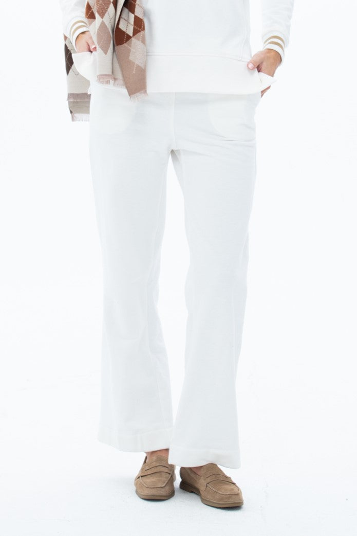 Nina Wide Leg Pants - Creme
