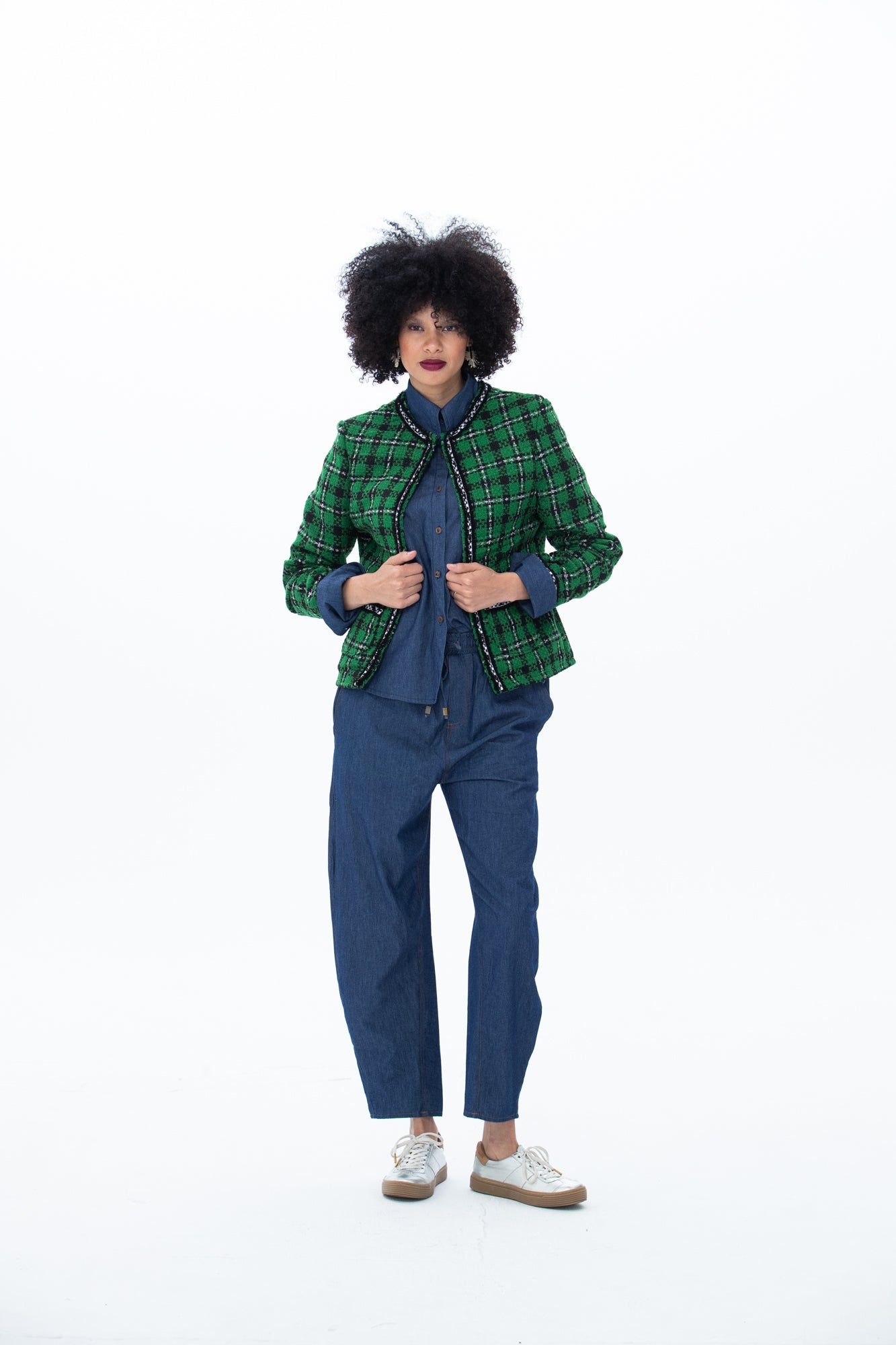 The Coco Jacket - Emerald Check – Signature by Des