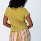 Rosa Summer Round Neck Tee - Chartreuse