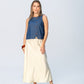 Ava Bias Cut Skirt - Butter Yellow