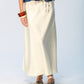 Ava Bias Cut Skirt - Butter Yellow