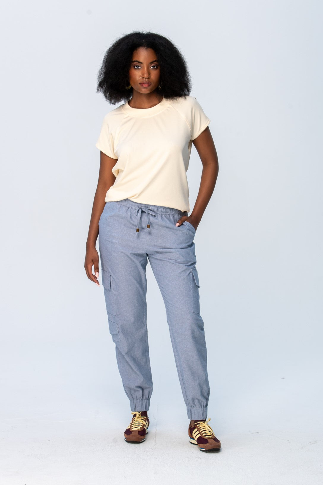 Rosa Summer Round Neck Tee - Butter Yellow