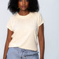 Rosa Summer Round Neck Tee - Butter Yellow