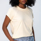 Rosa Summer Round Neck Tee - Butter Yellow