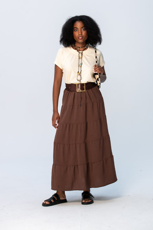 Toni Skirt - Chocolate