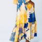 Georgia Kaftan Maxi Dress - Blue and Yellow