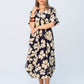Zanzibar Dress - Navy and Creme