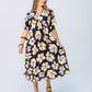 Zanzibar Dress - Navy and Creme