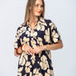 Zanzibar Dress - Navy and Creme