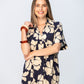Zanzibar Dress - Navy and Creme