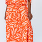 Grace Maxi Dress - Coral and White