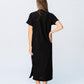 Iris Button Kaftan - Black