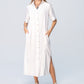 Santorini Pintuck Dress - White