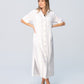 Santorini Pintuck Dress - White