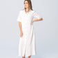 Santorini Pintuck Dress - White