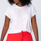 Rosa Summer Round Neck Tee - White