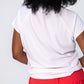 Rosa Summer Round Neck Tee - White