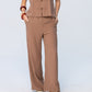 Sydney Wide Leg Pants - Mocha