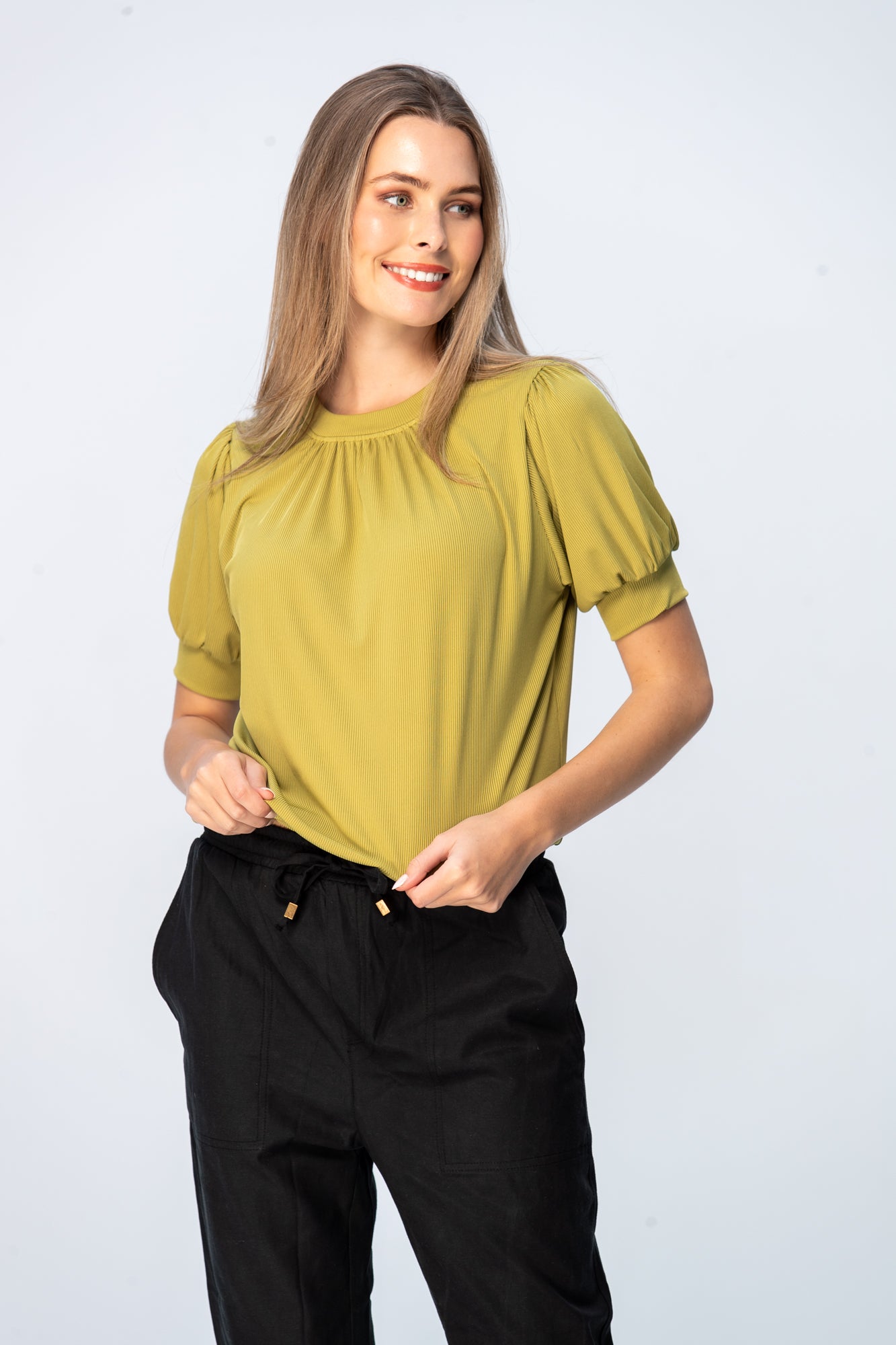 Aspen Summer Tee - Chartreuse