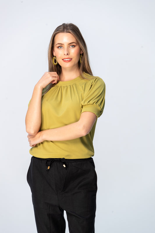 Aspen Summer Tee - Chartreuse
