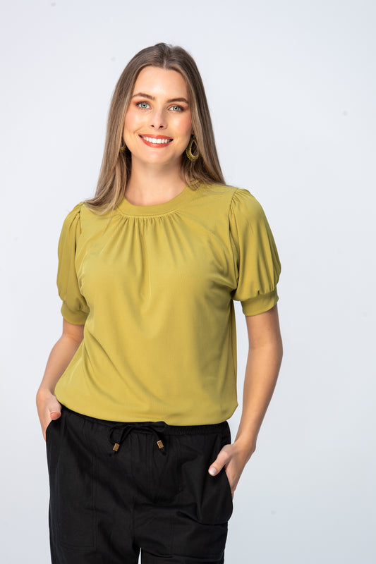 Aspen Summer Tee - Chartreuse