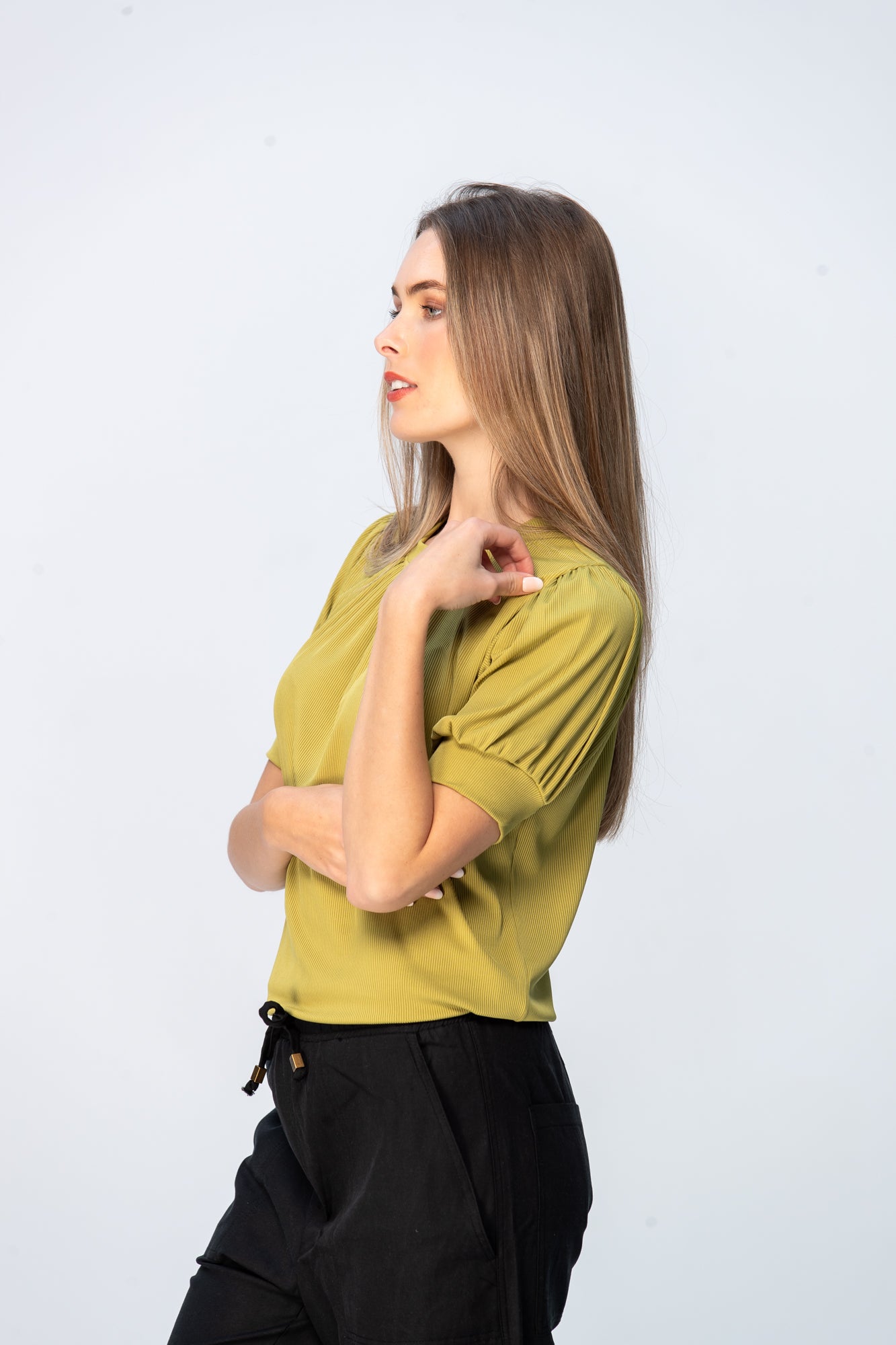 Aspen Summer Tee - Chartreuse