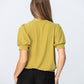 Aspen Summer Tee - Chartreuse