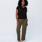 Corfu Summer V-Neck Tee - Black