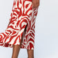Santorini Pintuck Dress - Rust and Creme