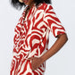 Santorini Pintuck Dress - Rust and Creme