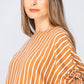 Serena Shirt - Camel and Tan Stripes