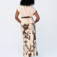 Ava Bias Cut Skirt - Cow print