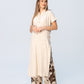 Iris Button Kaftan - Stone
