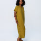 Iris Button Kaftan - Chartreuse