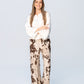 Sydney Wide Leg Pants - Cow Print