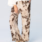 Sydney Wide Leg Pants - Cow Print