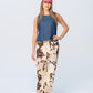 Sydney Wide Leg Pants - Cow Print