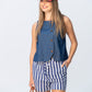 Ibiza Shorts - Blue and White Stripe