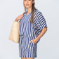 Luna Shirt - Blue and White Stripe