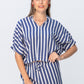 Ibiza Shorts - Blue and White Stripe