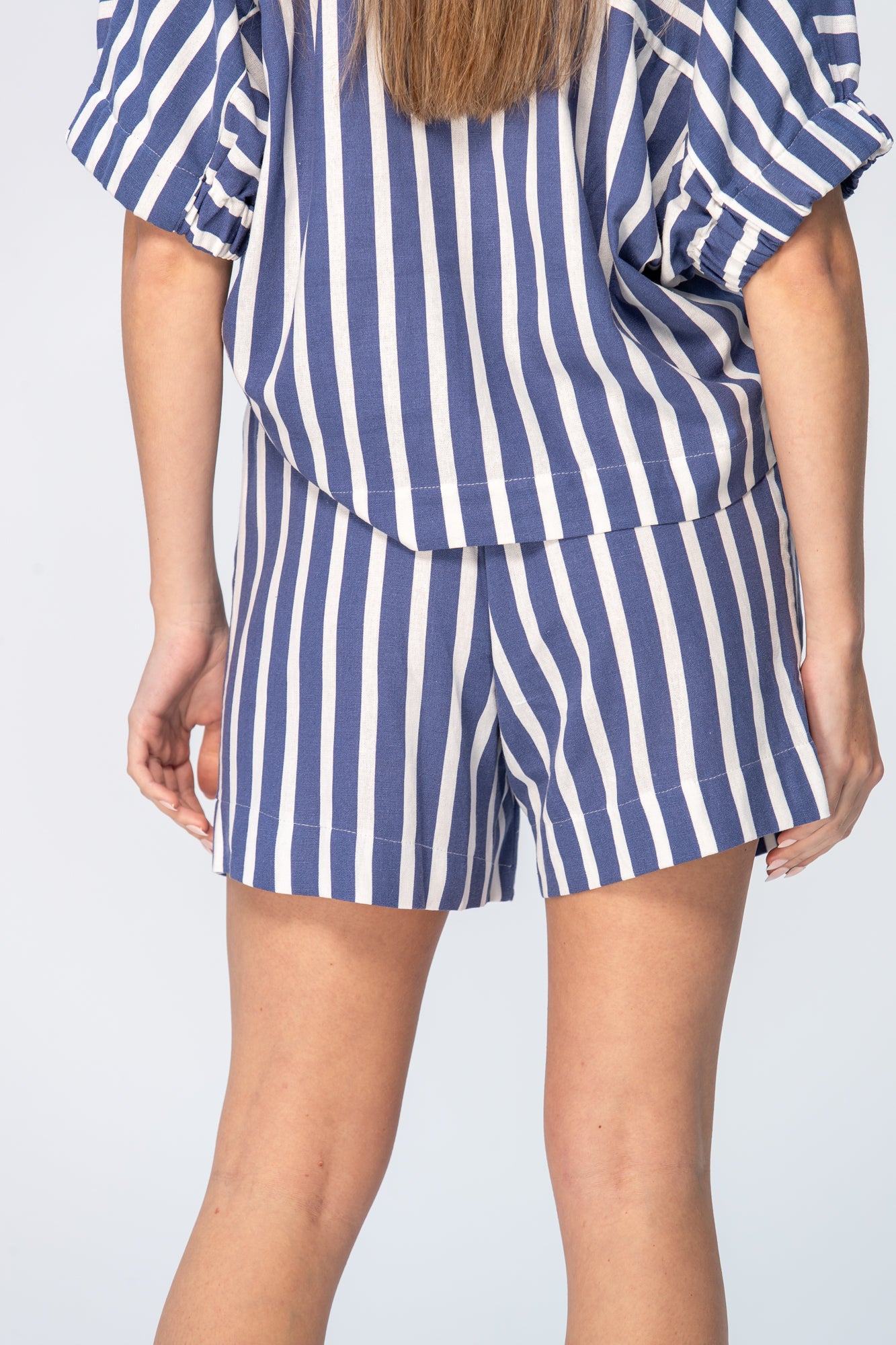 Ibiza Shorts - Blue and White Stripe