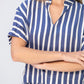 Luna Shirt - Blue and White Stripe