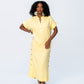 Iris Button Kaftan - Butter Yellow