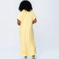 Iris Button Kaftan - Butter Yellow