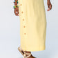 Iris Button Kaftan - Butter Yellow